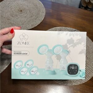 Zomee Double Electric Breast Pump with Screen Lock
